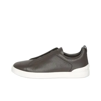 Zegna Low Top Skateboard Shoes Men's Dark Brown