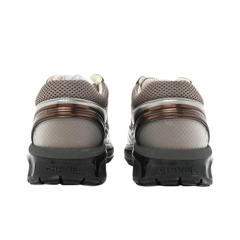 CHANEL Women's Sneaker 'Khaki Silver Dark Purple' Women's-4
