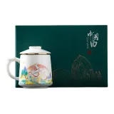 Li Ti Tong-Lin Shen Shi Jian Lu Bai Chuan Cup (Glazed)