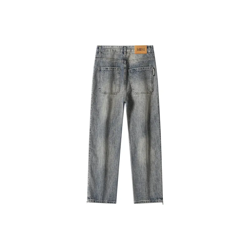 KM Jeans Unisex Retro Nostalgic Yellow Mud-1