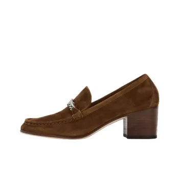 LAUREN RALPH LAUREN Winslet Chunky Heel High Heels 5.5cm Women's Brown