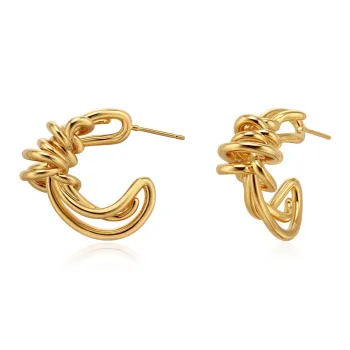 BOONEE ALUS Copper Is Karat Gold plated Earrings Women's