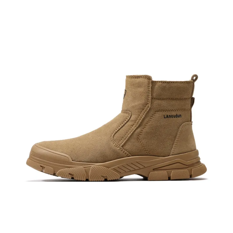 Blue Gull Shield Wear Resistant Support Impact Resistant High Top Outdoor Shoes Men's Brown-0