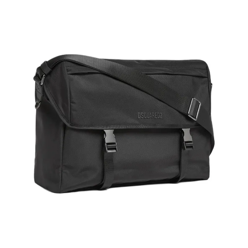 DSQUARED 2 Logo Lettering Foldover Messenger Bag-1