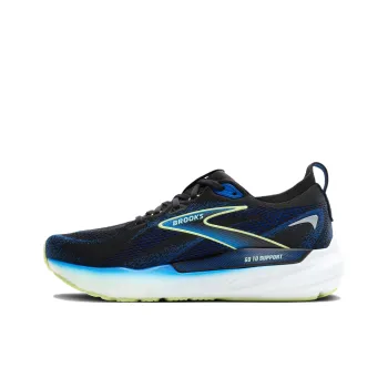 Brooks Glycerin GTS 22 Cushioned Slip Resistant Abrasion Resistant Low Top Casual Running Shoes Men's Black Blue