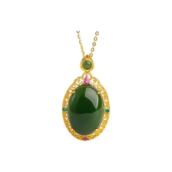 Oriental Jade Hetian Jade Necklaces Jasper Women's