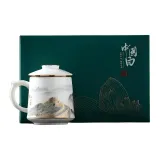 Li Ti Tong-Dragon Lifts Its Head Baichuan Cup (Glazed)