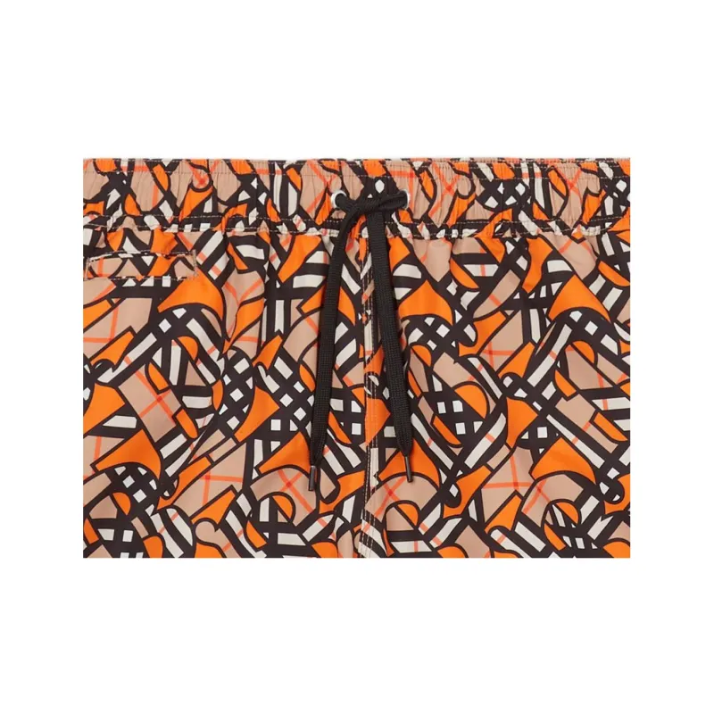 Burberry Casual Shorts Men Bright Orange-3