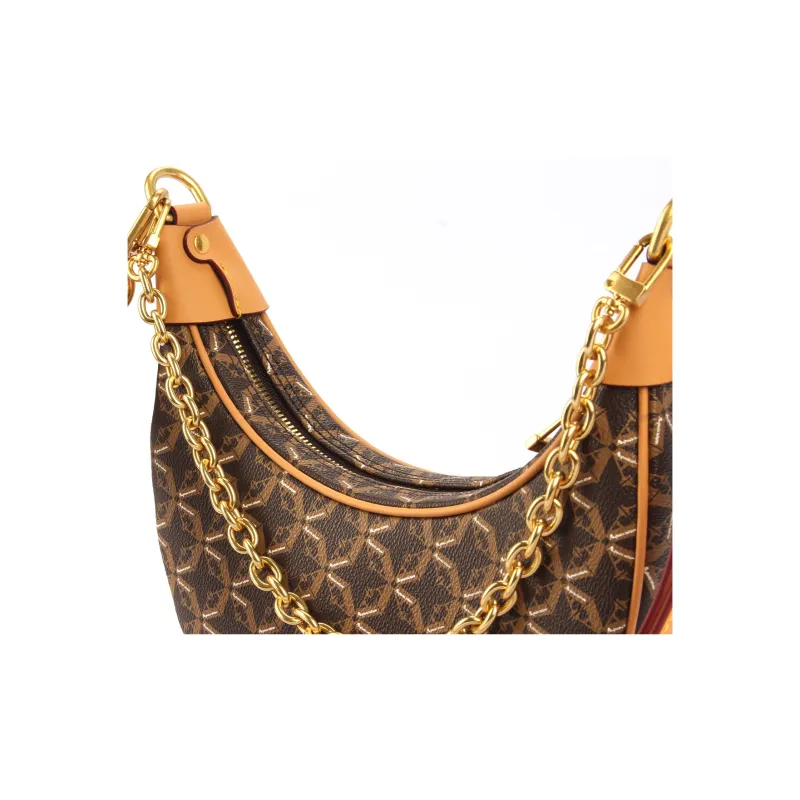AQUASCUTUM PVC Crescent Bag, Underarm Handbag, Shoulder Bag Regular Women's Brown-5