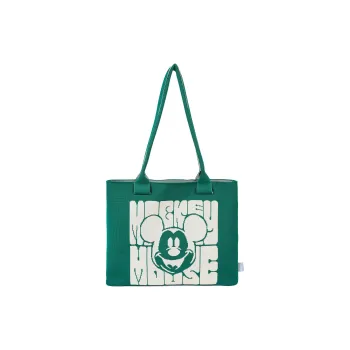 MESUCA Disney Collection Polyester Handbag, Shoulder Bag, Tote Regular Unisex Green