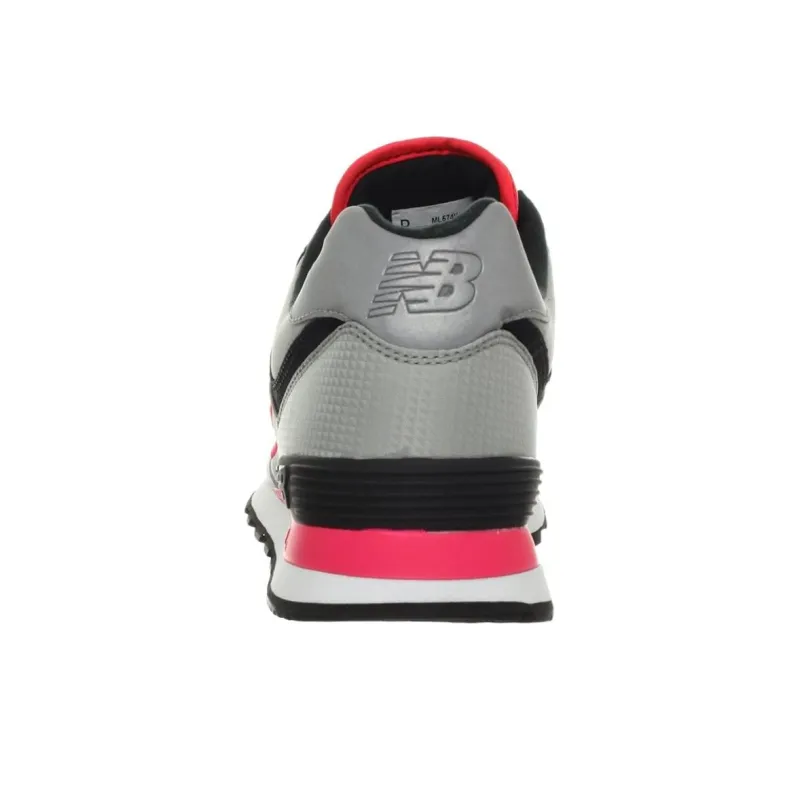 New Balance 574 Windbreaker Grey Black Pink-3
