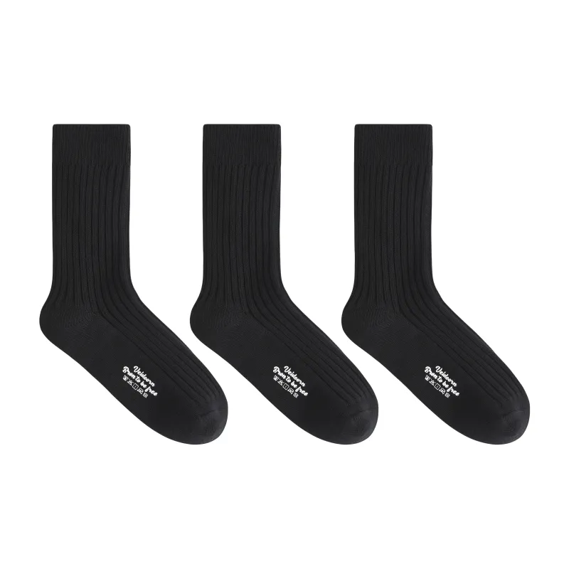 VEIDOORN Knee High Socks Unisex 3 Pack-7