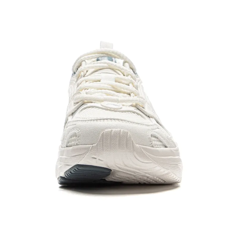 LiNing Meteor 2K Slip Resistant, Abrasion Resistant, Breathable Low Top Chunky Sneakers Women's White Blue-4