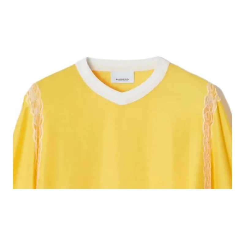 Burberry T-Shirts Women's Dandelion Yellow-2