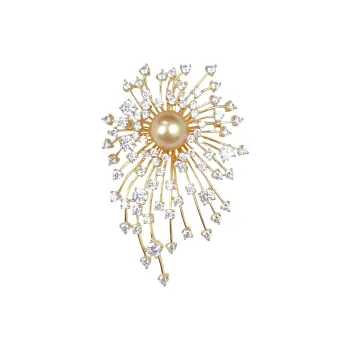 SIYIJIA Saltwater Pearl Brooches Women's