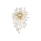 Gold Fireworks Pearl Brooch
