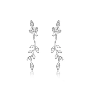 LELOUP Gold Plated Copper With Rhodium Stud Earrings Women's