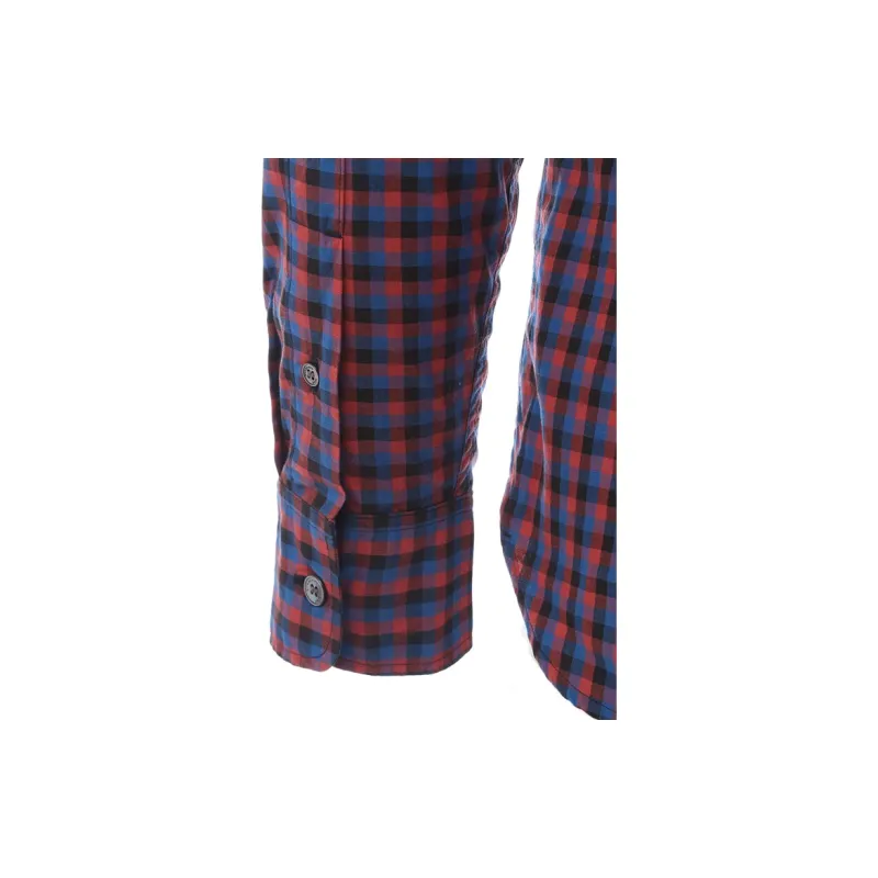 Burberry Shirts Men Red-4