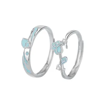 GLOIRE S925 Silver Rings Unisex Gentle Elegance Elegant Fashion Romantic Date Confession Versatile Commute Style