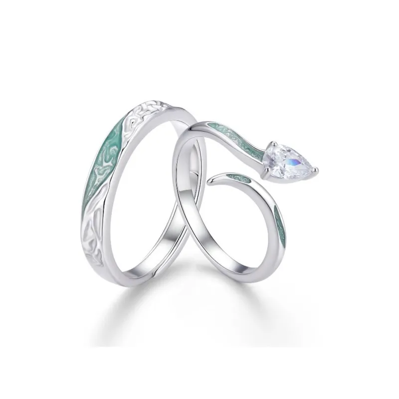 VANA 925 Sterling Silver Rings Unisex Silver White-0