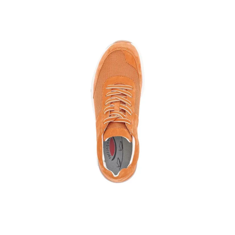 Gabor Rollingsoft Low-Top Casual Shoes Women's Orange-3