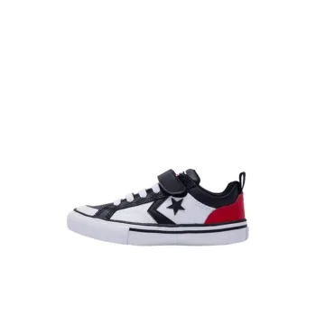 Converse Pro Blaze Strap Anti Slip Wear Resistant Low Top Children's Basketball Shoes Black/White/Red Kids'