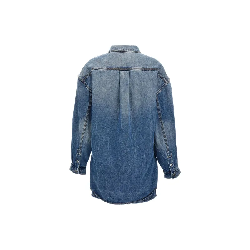 Alexander Wang Denim Mini Shirt Dress-1