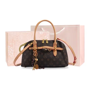 MISS GAIL Synthetic Leather Shoulder Bag Crossbody Bag Handbag Medium Size Women's Apricot