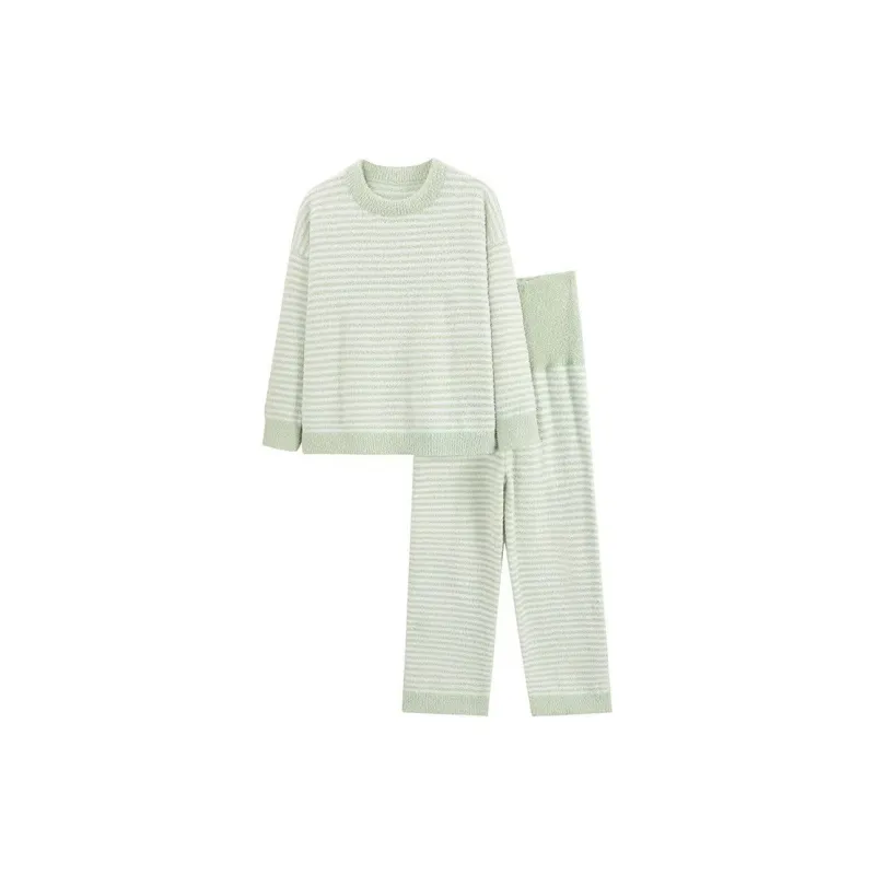 WANANNI Pajama Set Women's Cream Green-0