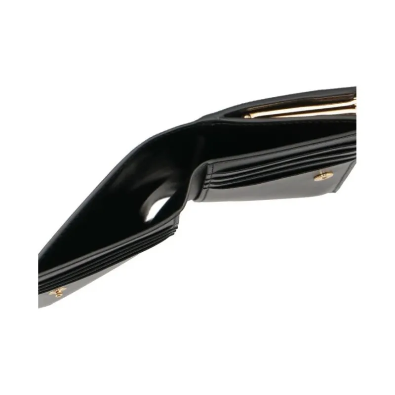 JIL SANDER Goji Eel Skin Wallet Trumpets Women's Black-5