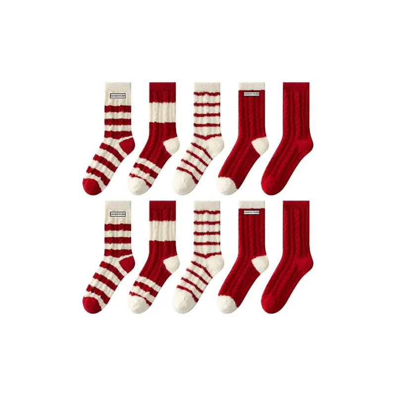 MADALLO Mid Calf Socks Women's Combo Set-9