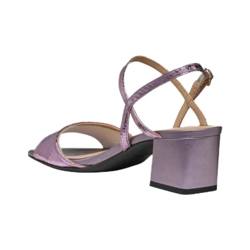 GEOX New Eraklia One Strap Sandals 5.5cm Women's Purple-3