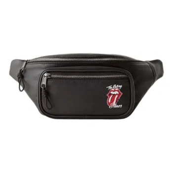 ZARA Polyurethane Fanny Pack Men's Black