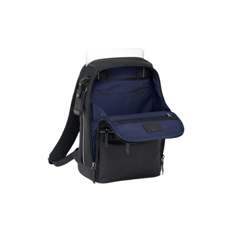 TUMI Coated Canvas Backpack Men's Black-3