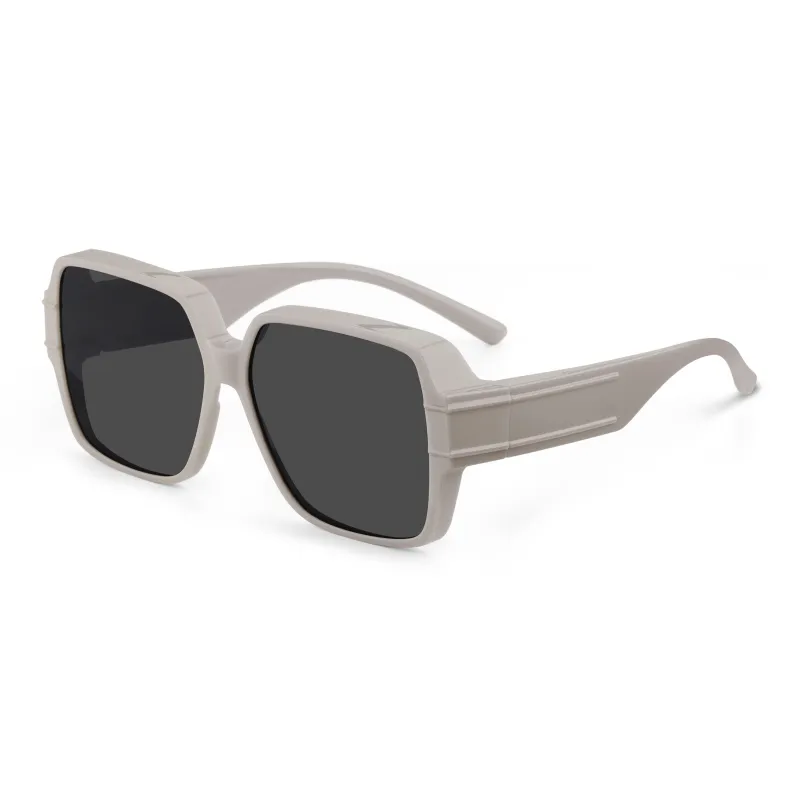 Wood Premium TR/Memory Plastic Square Sunglasses Unisex-4
