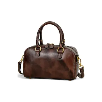 Espin Vegetable Tanned Cow Leather Crossbody Bags Handbags Medium Size Women's Multicolor
