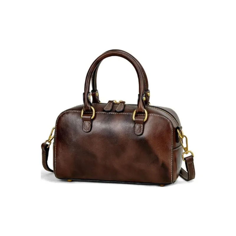 Espin Vegetable Tanned Cow Leather Crossbody Bag, Handbag Medium Size Women's Multicolor-2