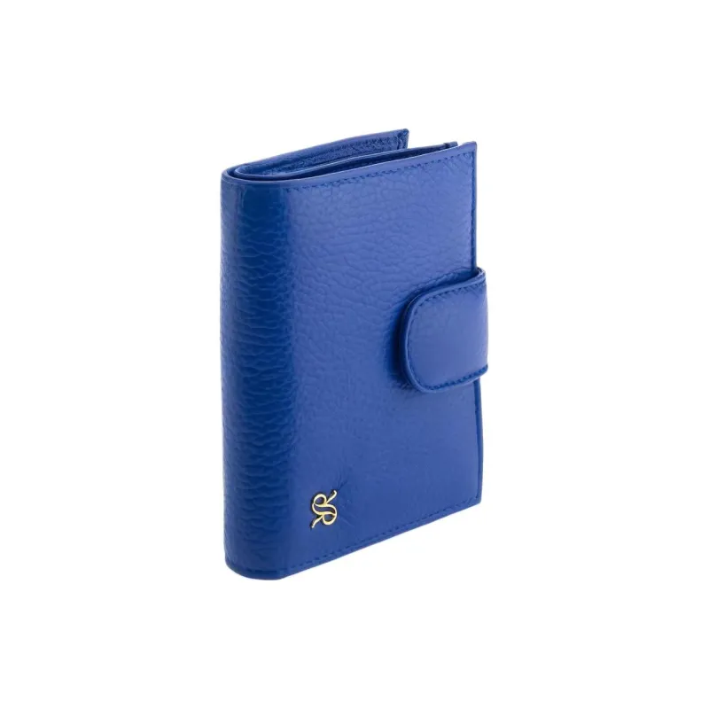 RAPPORT Textured Leather Coin Purse Regular Women's Blue-0