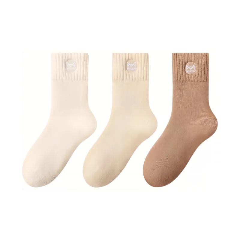 MIIOW Mid Calf Socks Unisex Combo Set-3