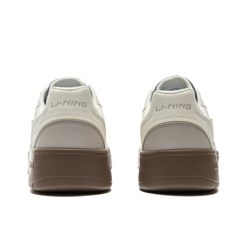 LiNing Yuanbao V3 Anti Slip Wear Resistant Low Top Skateboard Shoes Men's Ecru-5