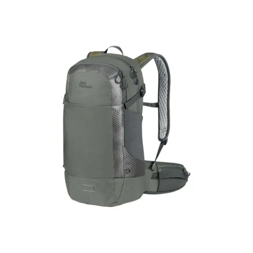 Jack Wolfskin Recycled Material Backpack Unisex Wall Gecko Green