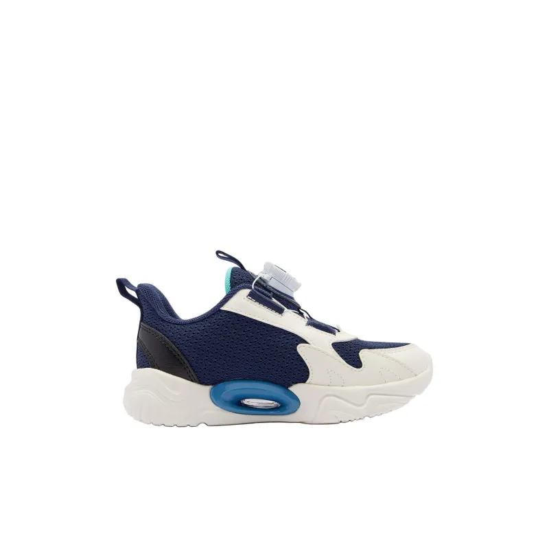 QIAODAN Anti Slip Wear Resistant Low Top Kids Lifestyle Shoes Calm Blue/ivory Children Aged 3 7 Years Old-1