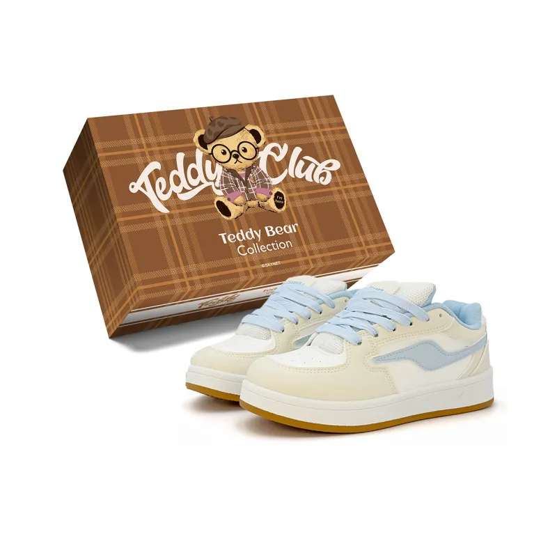 Teddy Bear Collection Balance Abrasion Resistant Slip Resistant Low Top Skateboard Shoes Women's-16