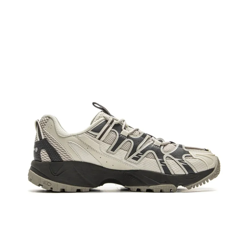 LiNing CF Tracing, Xingye Cushioning Abrasion Resistant Lightweight Low Top Hiking Shoes Unisex Mica Obsidian Gray-1
