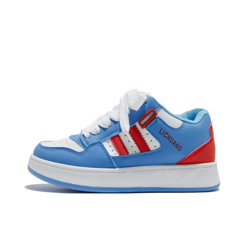 Little Red Man Wear Resistant Height Increasing Low Top Skateboard Shoes Women's-15