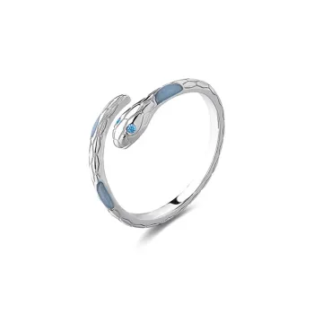 Royal Dragon Mirror 999 Fine Silver Rings Women's