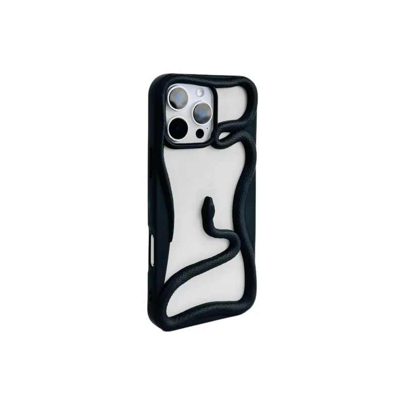 Sopi TPU Material Cut Out Snake Year Limited Phone Cases Compatible With IPhone 16/15 Pro Max/Apple 13/14 Pro/Max-22