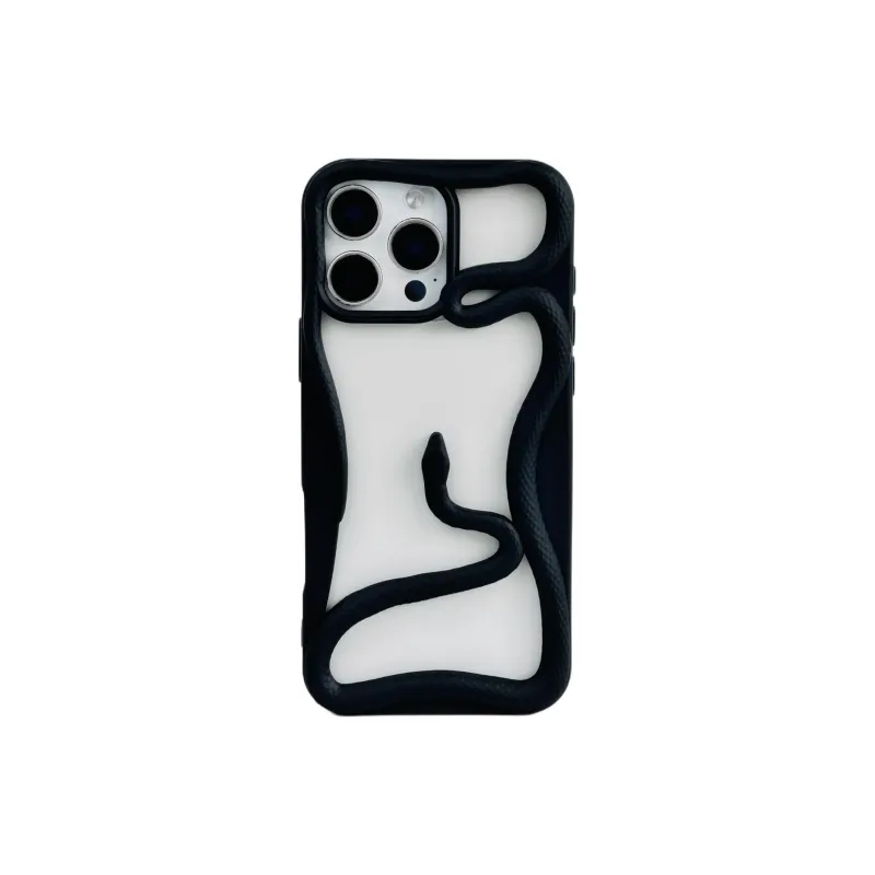 Sopi TPU Material Cut Out Snake Year Limited Phone Cases Compatible With IPhone 16/15 Pro Max/Apple 13/14 Pro/Max-21