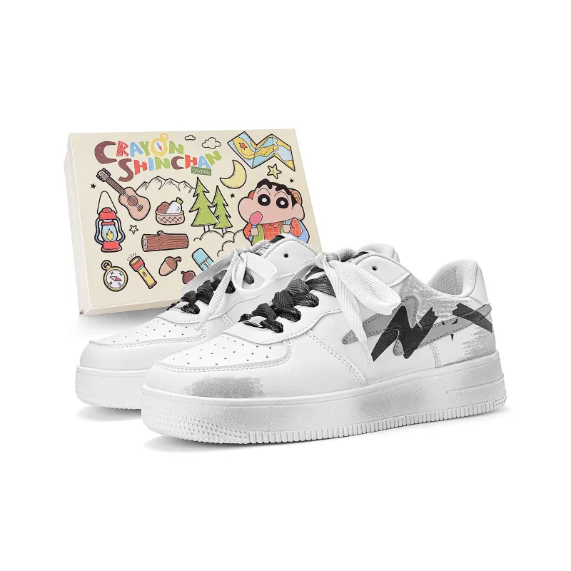 Crayon Shinchan Low Top Skateboard Shoes Unisex-6