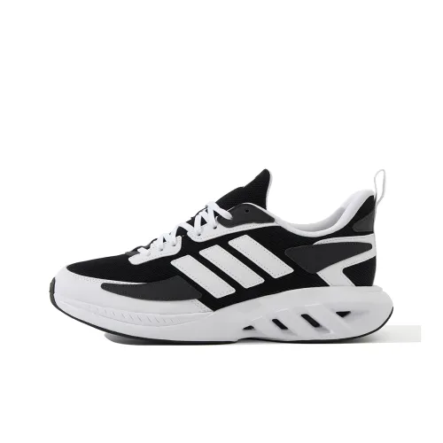 Adidas ALL DAY POWER Anti Slip Wear Resistant Low Top Casual Running Shoes Unisex Black White